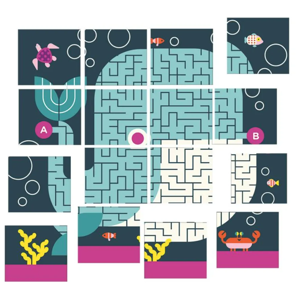 Auzou 20 Juegos bajo el mar*Niños Libros Busca Y Encuentra|Libros Pasatiempos Para Niños Y Niñas