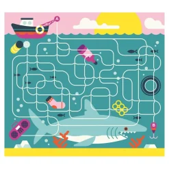 Auzou 20 Juegos bajo el mar*Niños Libros Busca Y Encuentra|Libros Pasatiempos Para Niños Y Niñas