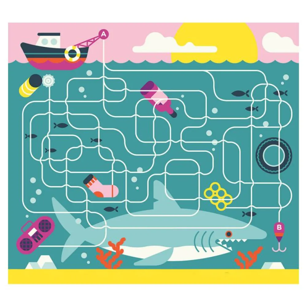 Auzou 20 Juegos bajo el mar*Niños Libros Busca Y Encuentra|Libros Pasatiempos Para Niños Y Niñas