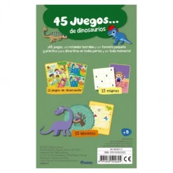 Auzou 45 juegos de Dinosaurios*Niños Libros Busca Y Encuentra|Libros Pasatiempos Para Niños Y Niñas