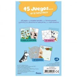 Auzou 45 juegos En la Naturaleza*Niños Libros Busca Y Encuentra|Libros Pasatiempos Para Niños Y Niñas