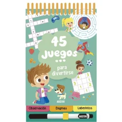 Auzou 45 juegos para divertirse*Niños Libros Busca Y Encuentra|Libros Pasatiempos Para Niños Y Niñas