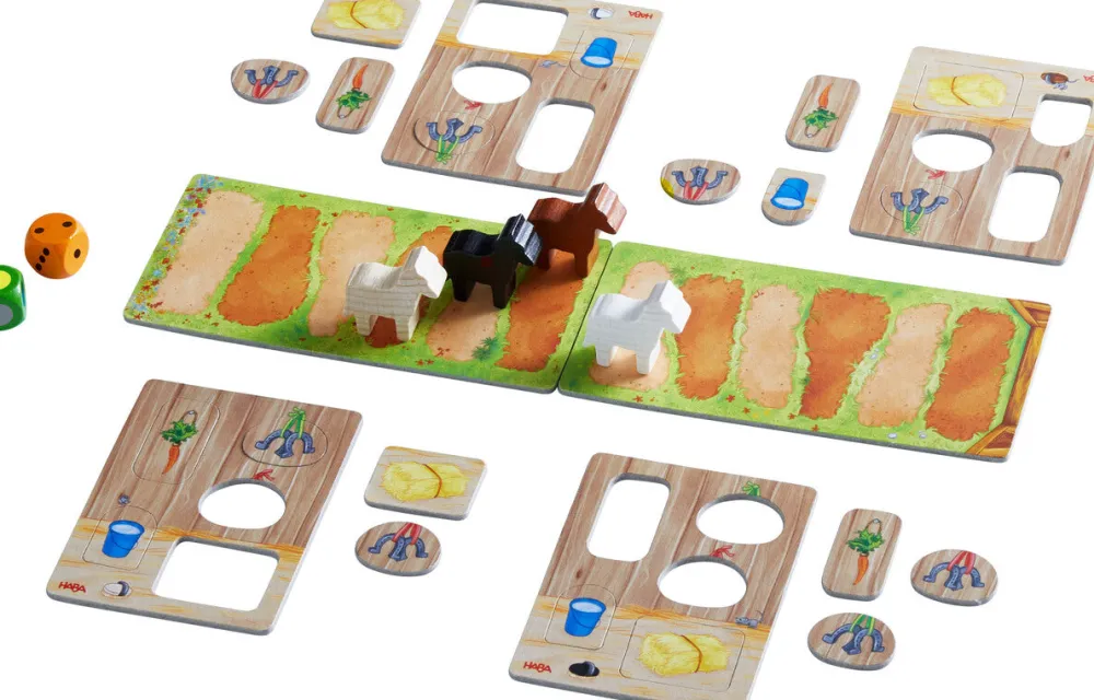 HABA A Galopar, versión mini ·*Niños Juegos Haba|Juegos De Mesa De Viaje