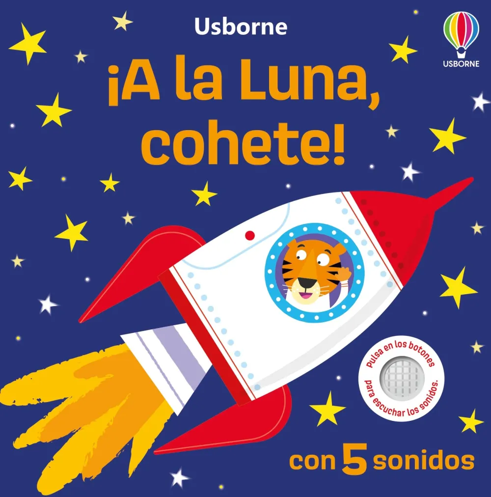 Usborne ¡A la luna cohete!*Niños Libros Musicales Y Con Sonido|Libros Manipulativos