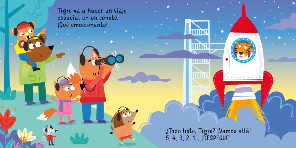 Usborne ¡A la luna cohete!*Niños Libros Musicales Y Con Sonido|Libros Manipulativos