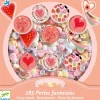 Djeco Abalorios Corazones ·*Niños Kit De Manualidades|Juguetes De Madera Para Niños