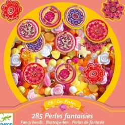 Djeco Abalorios Flores ·*Niños Kit De Manualidades|Juguetes De Madera Para Niños