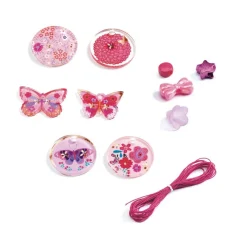 Djeco Abalorios Mariposas ·*Niños Kit De Manualidades|Juguetes De Madera Para Niños