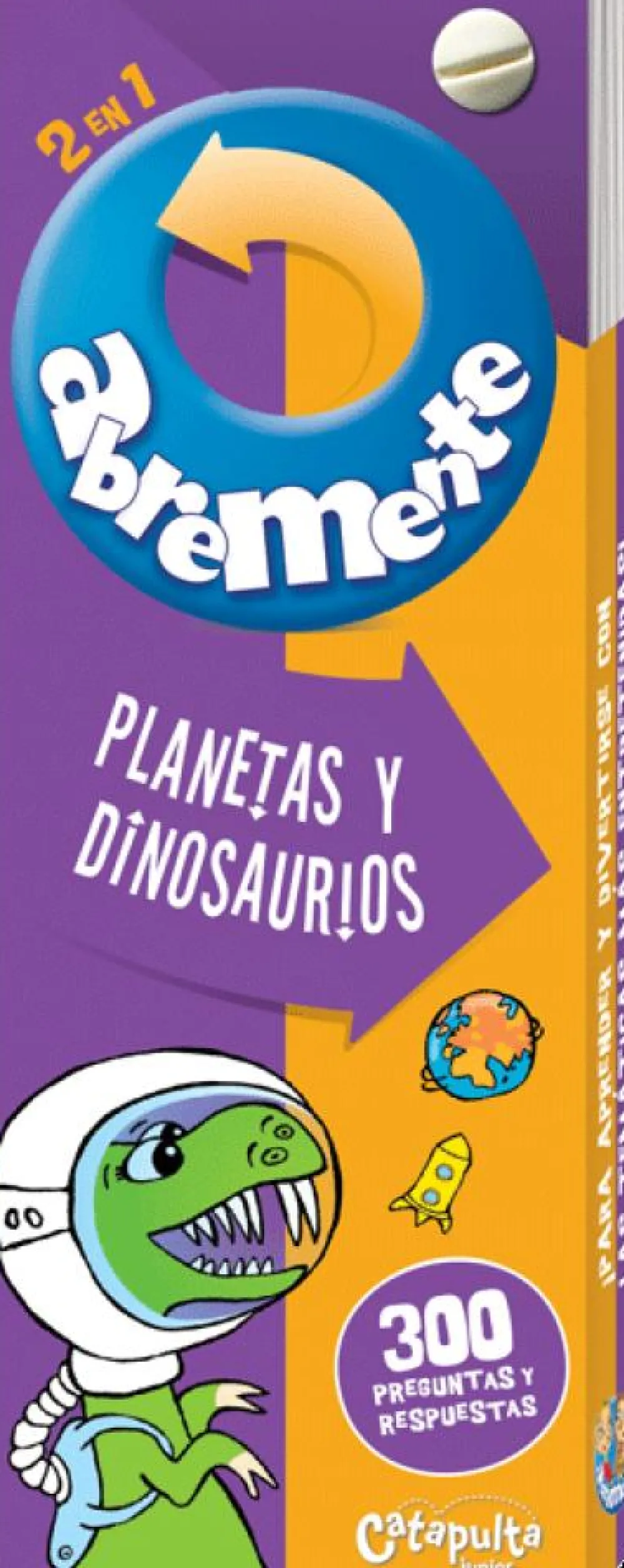 Catapulta Abremente 2 en 1 - Planetas y dinosaurios*Niños Abremente|Juegos De Viaje