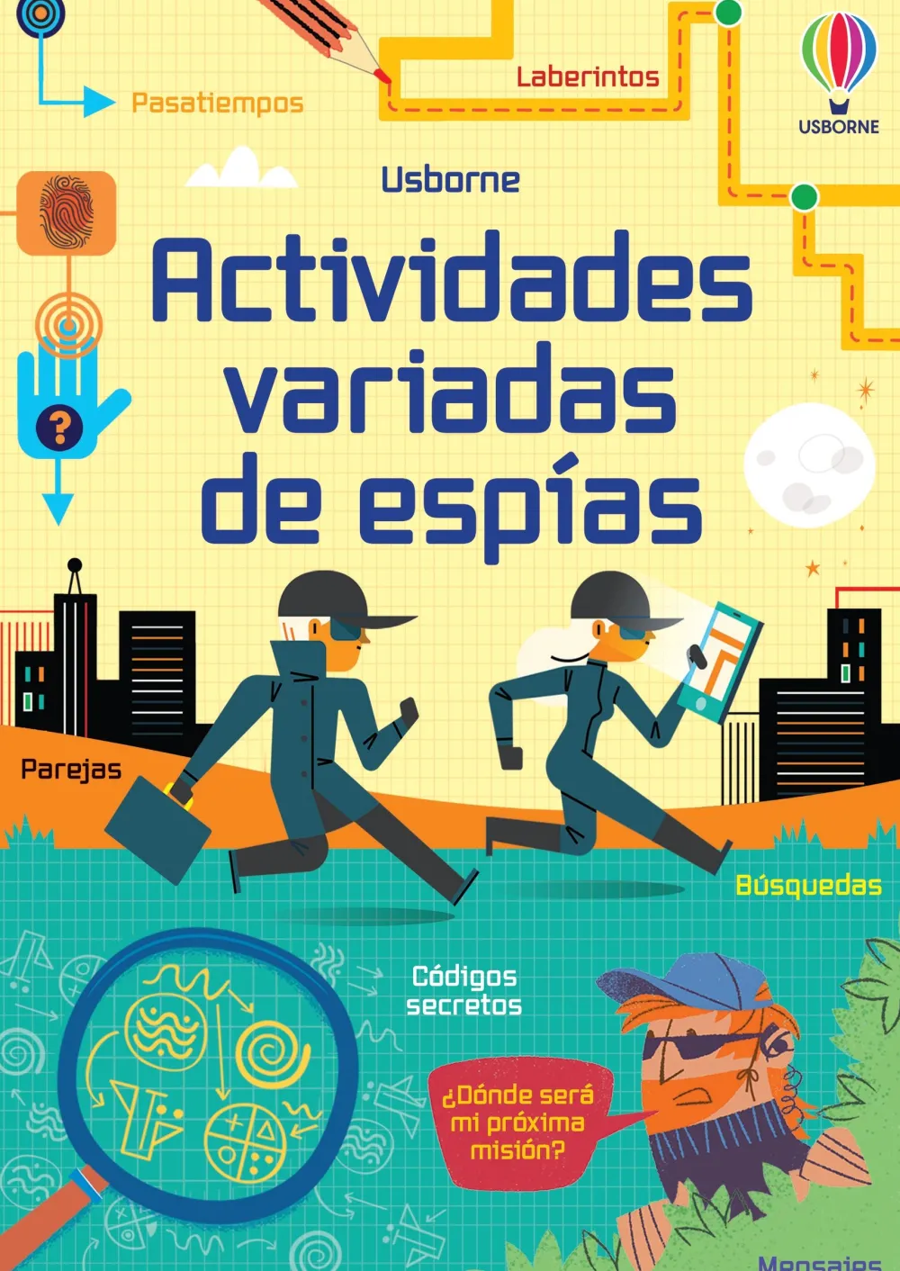 Usborne Actividades variadas de espías*Niños Libros Pasatiempos Para Niños Y Niñas