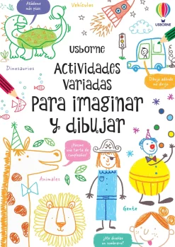 Usborne Actividades variadas para imaginar y dibujar*Niños Libros Pasatiempos Para Niños Y Niñas