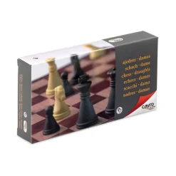 Cayro Ajedrez y damas Magnético Luxe ·*Niños Juegos De Mesa Competitivos|Juegos De Tablero