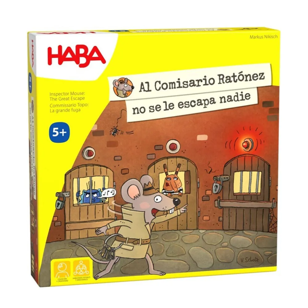 HABA Al comisario Ratonez no se le escapa nadie*Niños Juegos Haba|Juegos De Mesa Cooperativos
