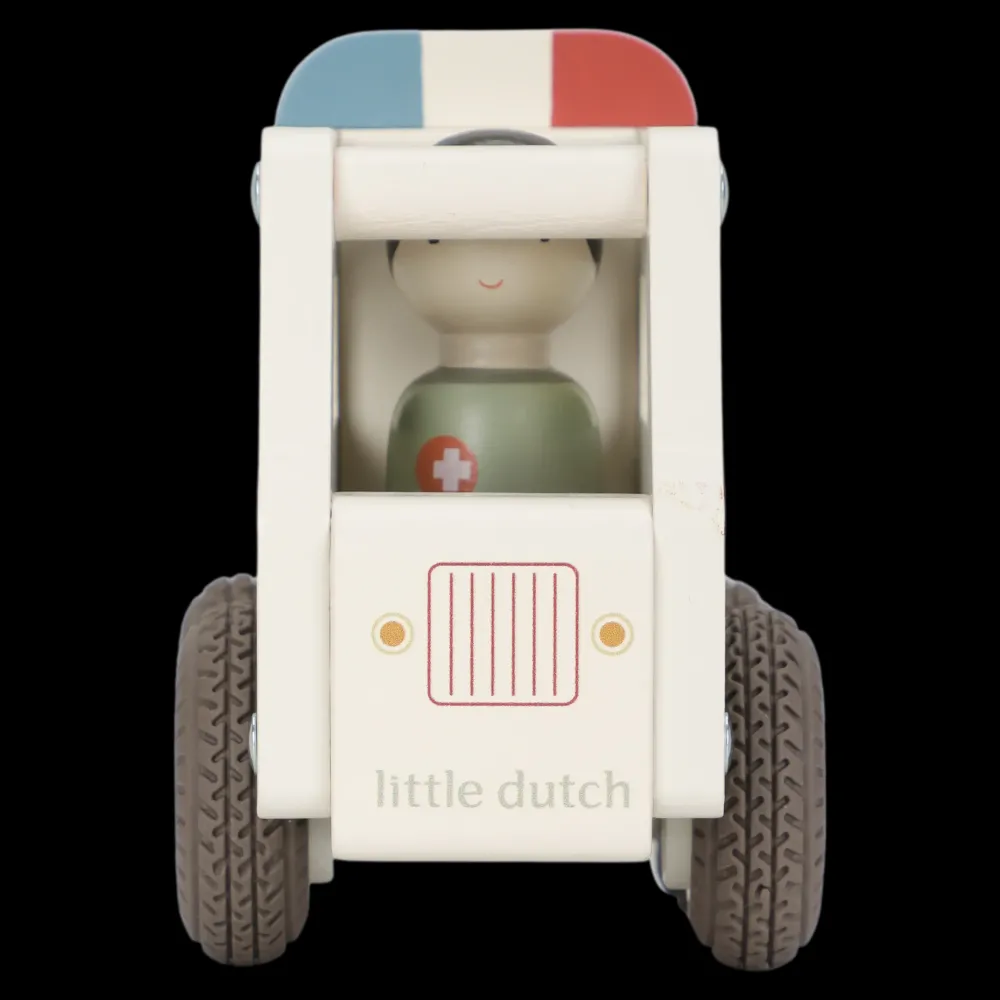 Little Dutch Ambulancia FSC ·*Niños Coches De Madera De Juguete Para Bebés|Coches De Juguete Para Bebés