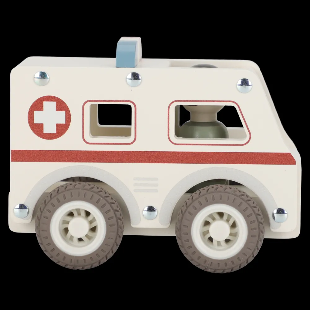 Little Dutch Ambulancia FSC ·*Niños Coches De Madera De Juguete Para Bebés|Coches De Juguete Para Bebés