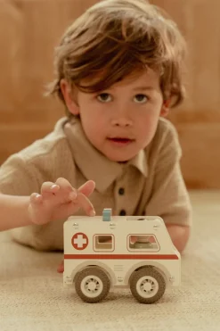 Little Dutch Ambulancia FSC ·*Niños Coches De Madera De Juguete Para Bebés|Coches De Juguete Para Bebés