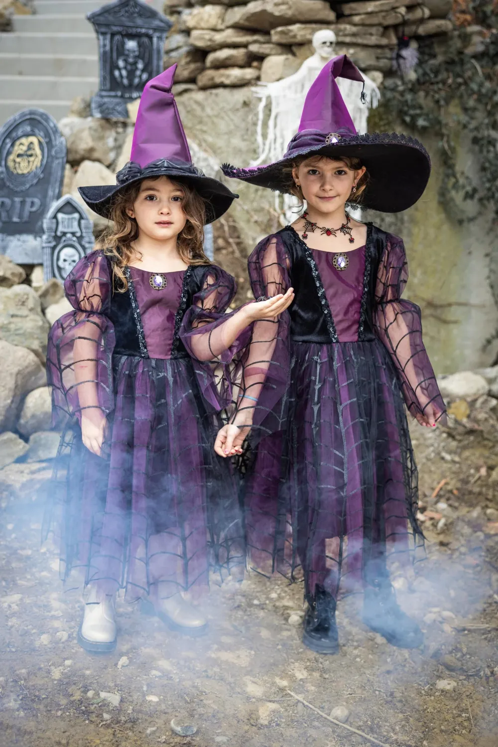 Great Pretenders Amethyst Bruja Spider 5-6 años ·*Niños Disfraces Infantiles