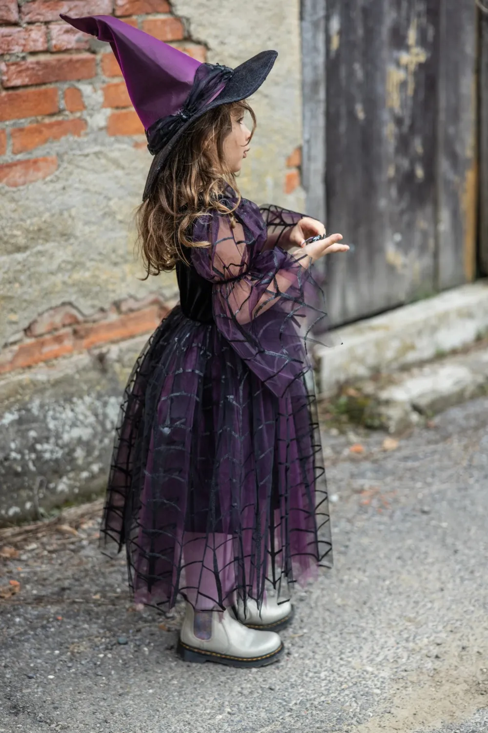 Great Pretenders Amethyst Bruja Spider 5-6 años ·*Niños Disfraces Infantiles