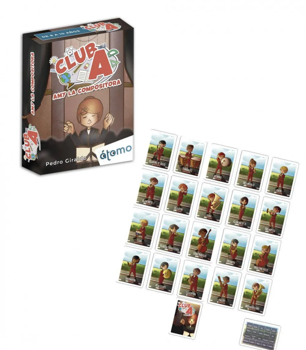 Átomo Games Amy la Compositora-Club A*Niños Átomo Games|Juegos De Mesa De Viaje