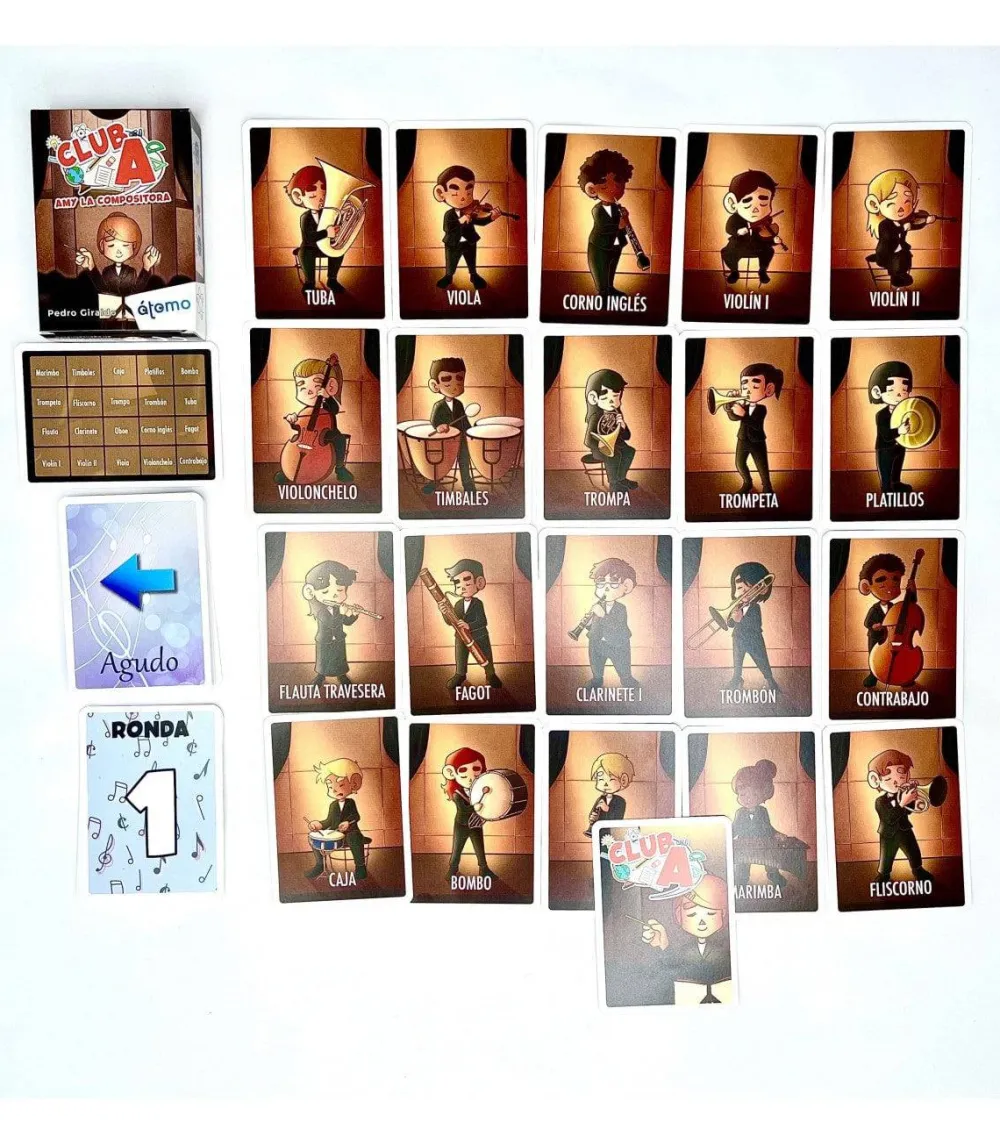 Átomo Games Amy la Compositora-Club A*Niños Átomo Games|Juegos De Mesa De Viaje