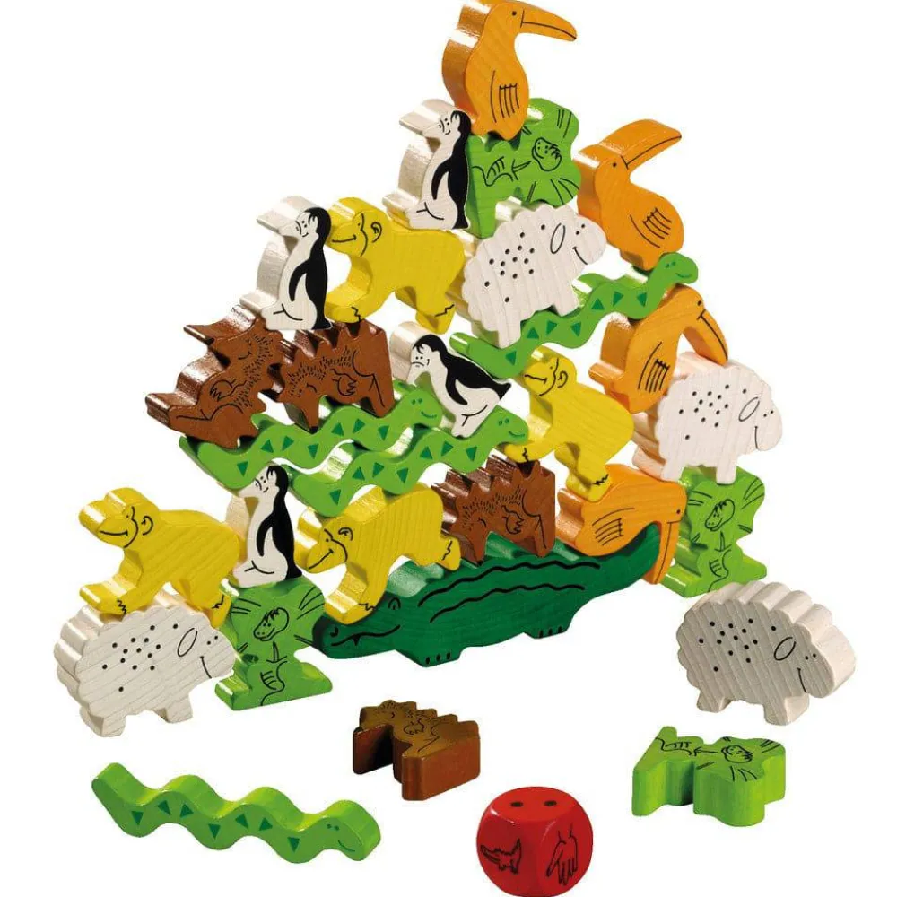 HABA Animal sobre animal ·*Niños Juegos Haba|Juegos De Mesa Competitivos