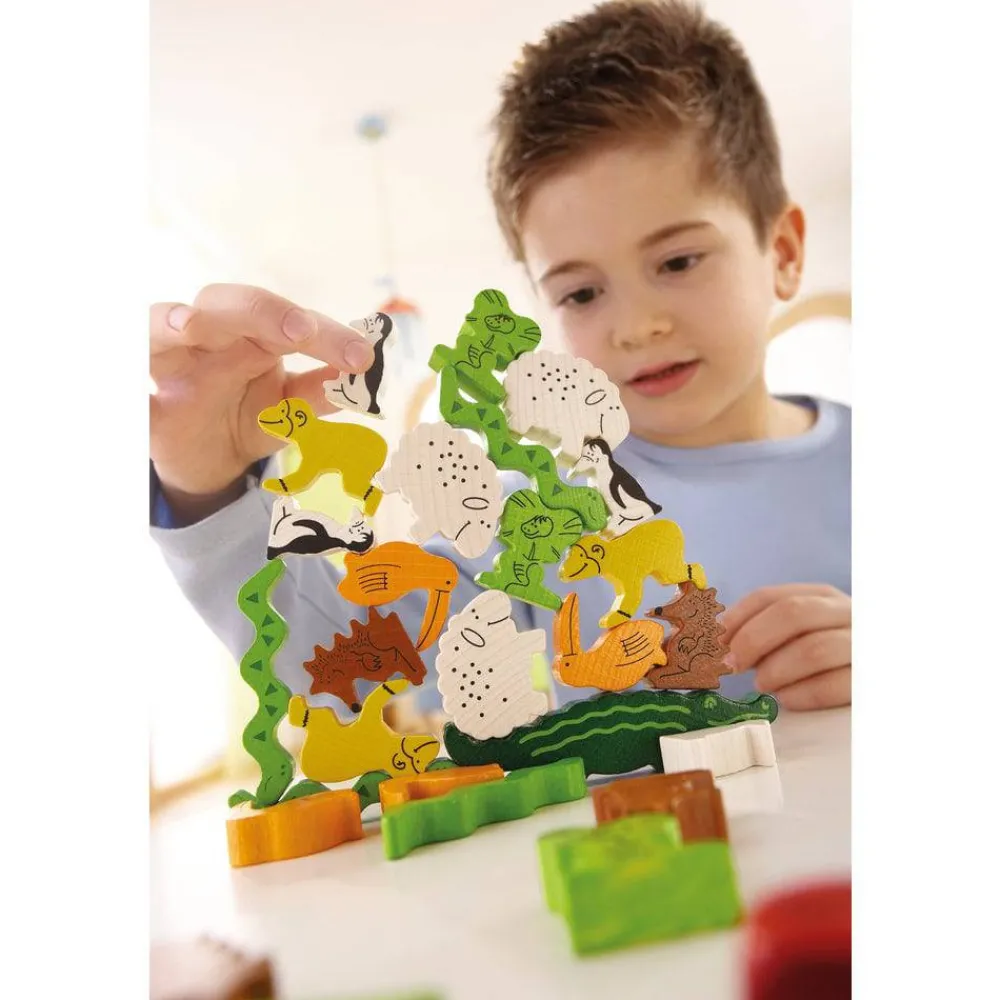HABA Animal sobre animal ·*Niños Juegos Haba|Juegos De Mesa Competitivos
