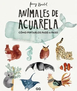 GUSTAVO GILI Animales de acuarela*Niños Libros Para Colorear|Libros Para Colorear