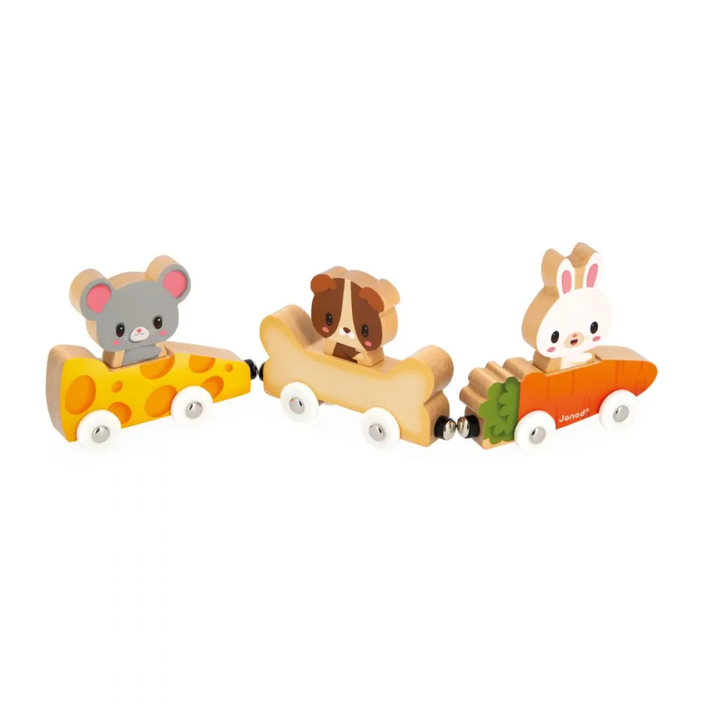 Janod Animales magnéticos de compañía ·*Niños Juguetes Waldorf|Juguetes Montessori
