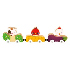 Janod Animales magnéticos de la granja ·*Niños Juguetes Waldorf|Juguetes Montessori
