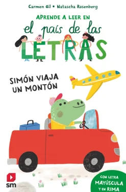 SM Aprende a leer en el país de las letras-Simón viaja un montón* Libros En Mayúsculas