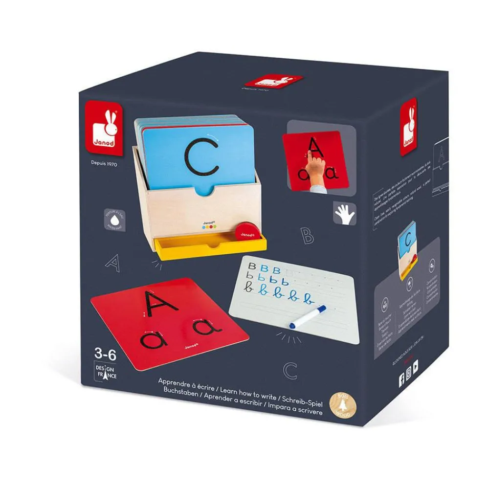 Janod Aprender a Escribir ·*Niños Juguetes Waldorf|Juguetes Montessori