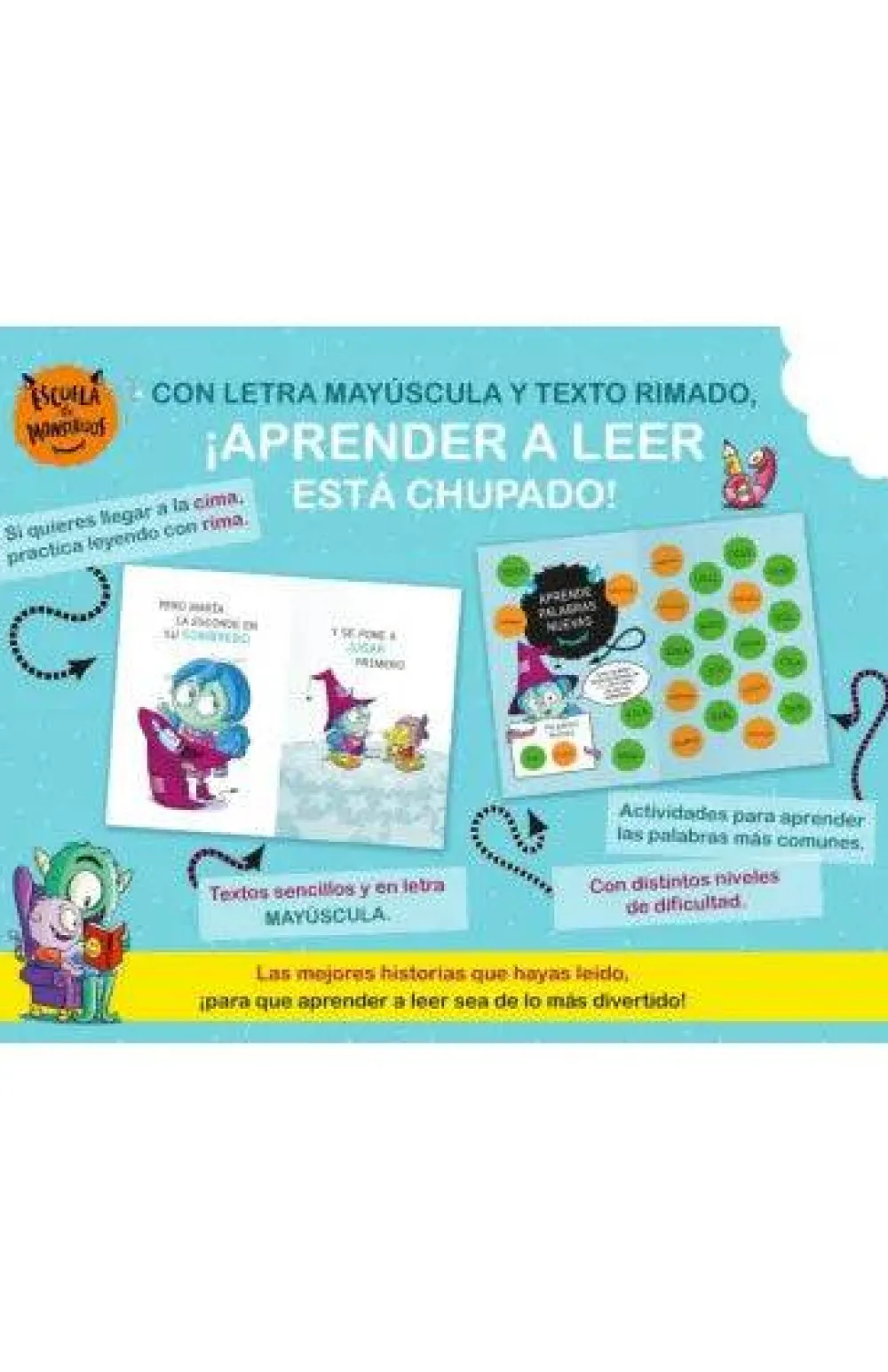 Montena Aprender a leer en la Escuela de Monstruos 7 - Pedos como Truenos* Aprender A Leer En La Escuela De Monstruos|Libros En Mayúsculas