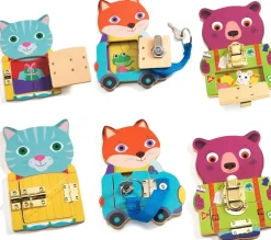 Djeco Aprendizajes Locktou ·*Niños Juguetes Y Juegos Motricidad Fina|Juguetes Montessori