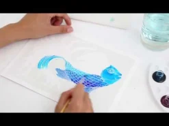 Sentosphère Aquarellum Fluorescente Cosmos*Niños Kit De Manualidades