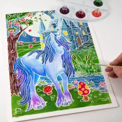 Sentosphère Aquarellum Fluorescente Unicornios*Niños Kit De Manualidades