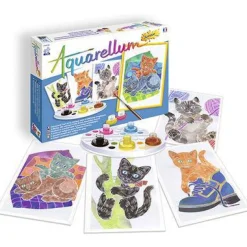 Sentosphère Aquarellum Junior Gatitos*Niños Kit De Manualidades