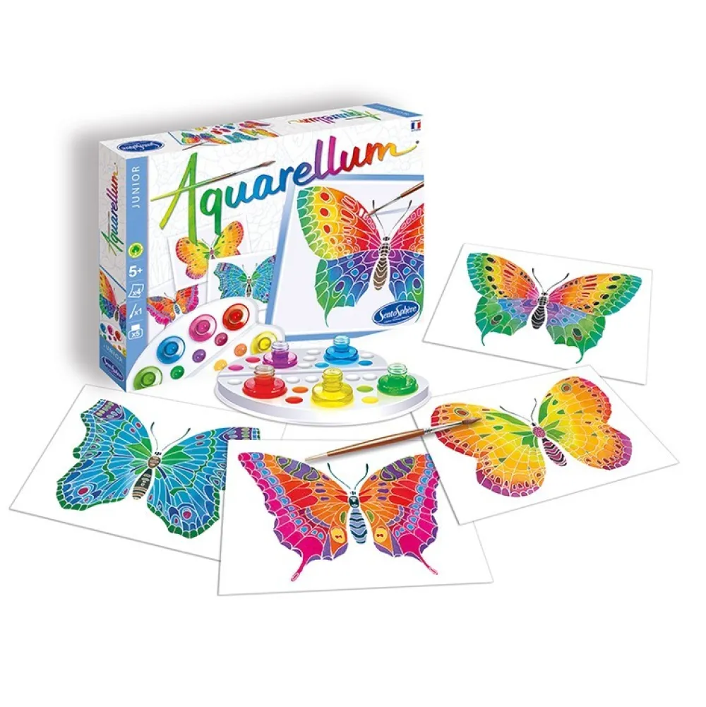 Sentosphère Aquarellum Junior Mariposas*Niños Kit De Manualidades