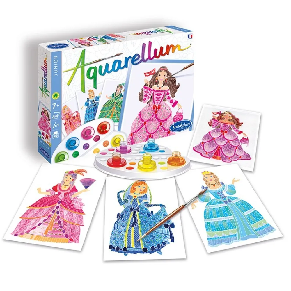 Sentosphère Aquarellum Junior Princesas*Niños Kit De Manualidades