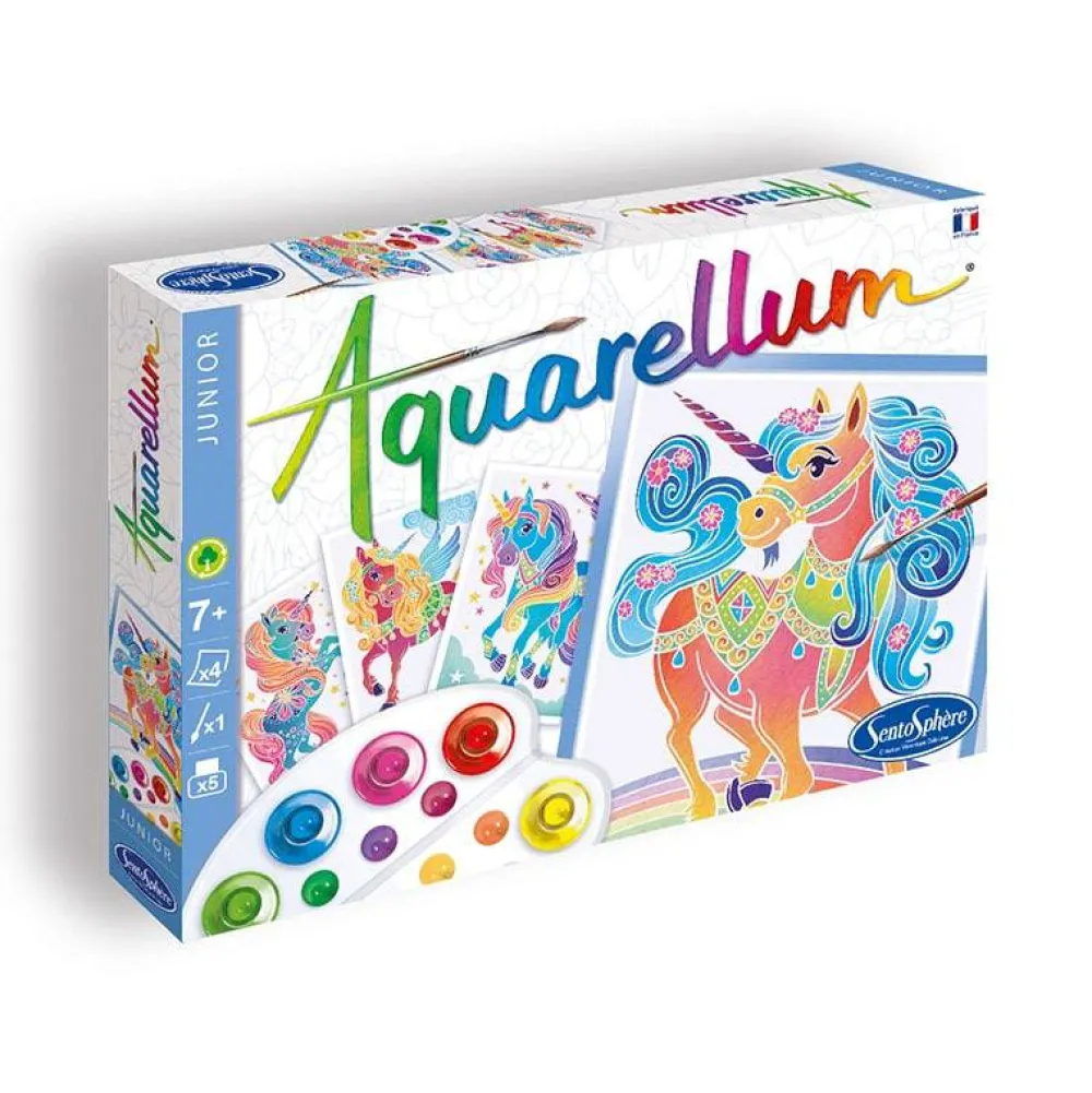 Sentosphère Aquarellum Junior Unicornios*Niños Kit De Manualidades