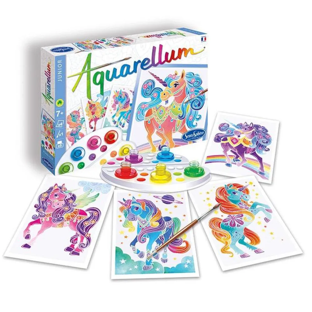 Sentosphère Aquarellum Junior Unicornios*Niños Kit De Manualidades