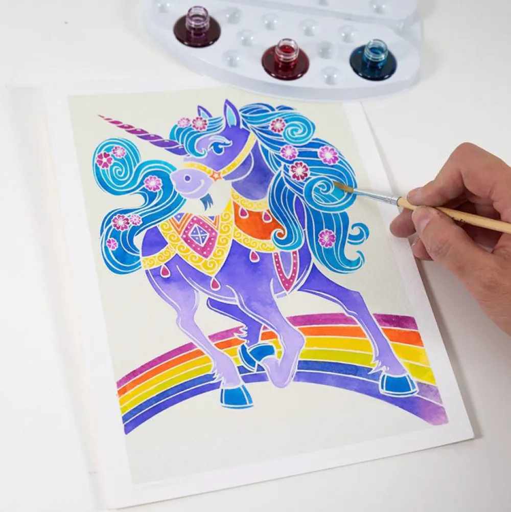 Sentosphère Aquarellum Junior Unicornios*Niños Kit De Manualidades