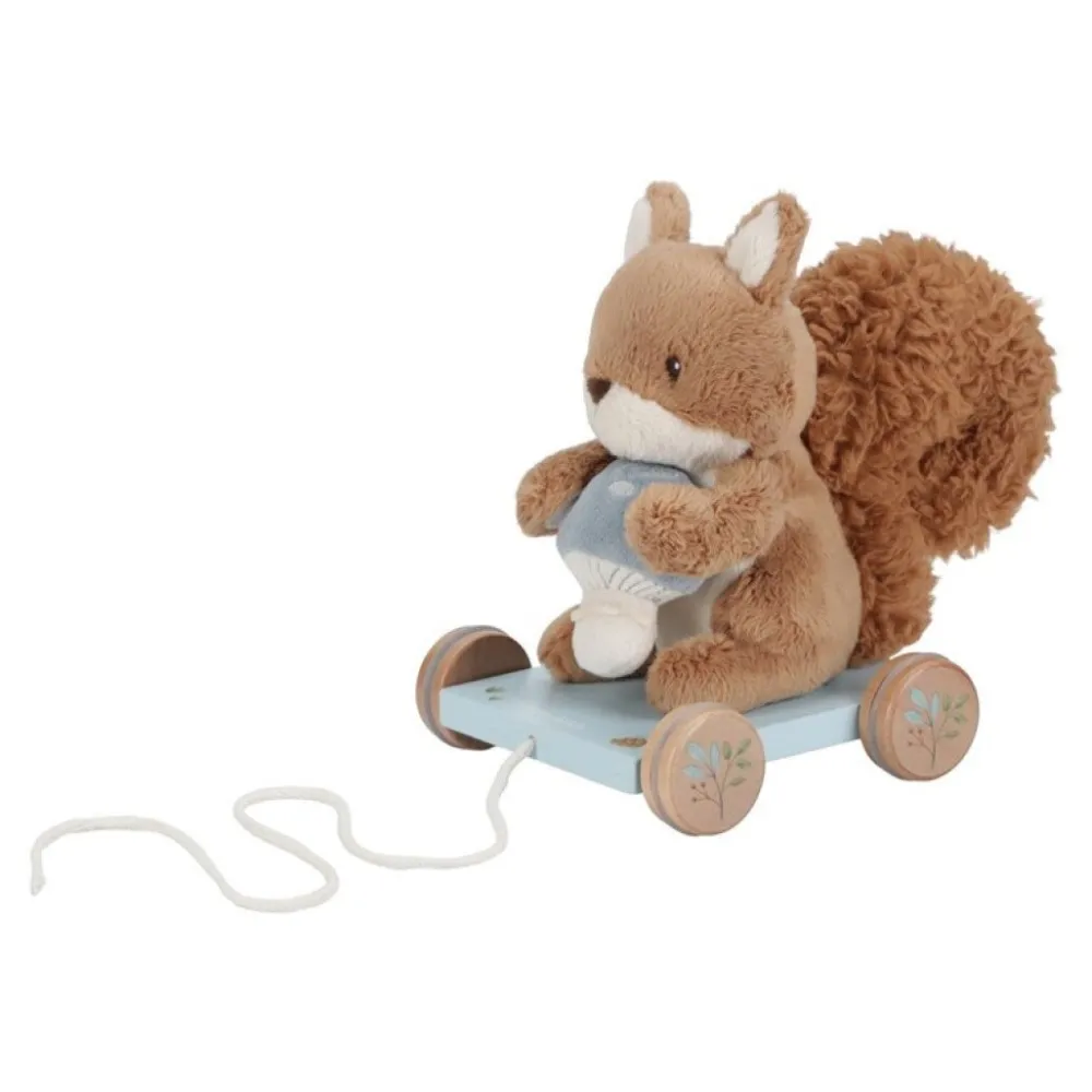 Little Dutch Arrastre Ardilla Peluche ·*Niños Juguetes Montessori|Juguetes De Madera Para Niños