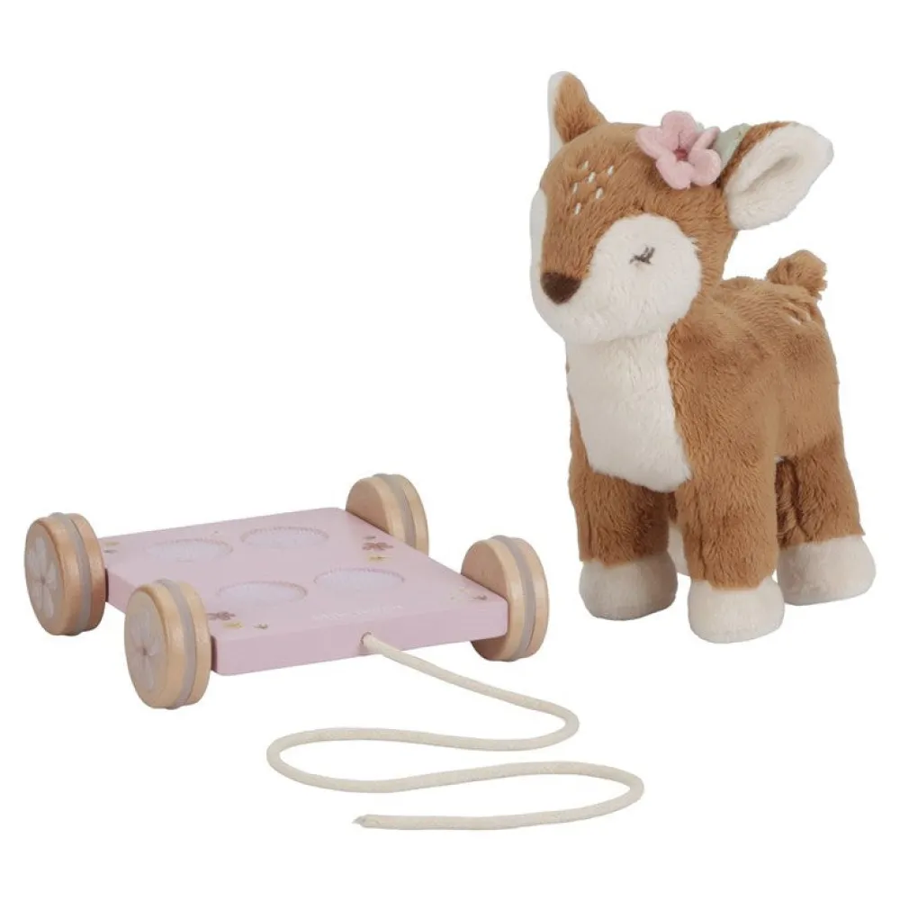 Little Dutch Arrastre Ciervo Peluche ·*Niños Juguetes Montessori|Juguetes De Madera Para Niños