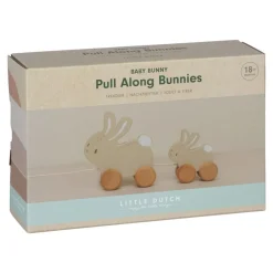 Little Dutch Arrastre Conejitos Baby Bunny ·*Niños Juguetes Montessori|Juguetes De Madera Para Niños