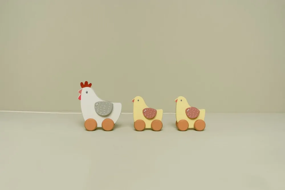 Little Dutch Arrastre Pollitos Little Farm ·*Niños Juguetes Montessori|Juguetes De Madera Para Niños