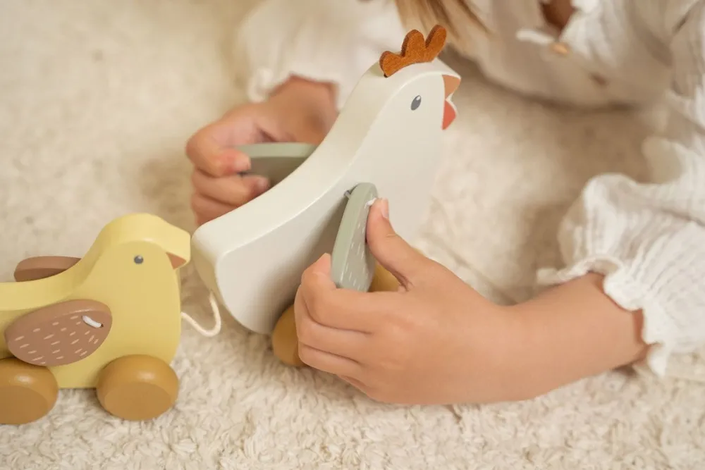 Little Dutch Arrastre Pollitos Little Farm ·*Niños Juguetes Montessori|Juguetes De Madera Para Niños