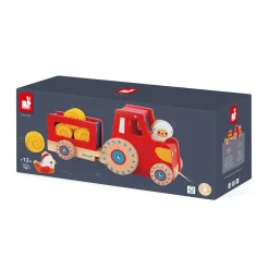 Janod Arrastre tractor ·*Niños Juguetes Waldorf|Juguetes Montessori