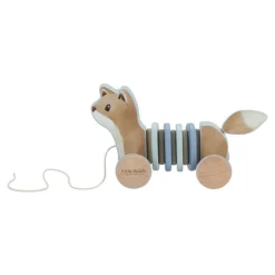 Little Dutch Arrastre Zorro ·*Niños Juguetes Montessori|Juguetes De Madera Para Niños