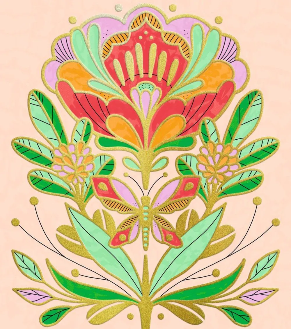 Djeco Artistic Color Flora ·*Niños Kit De Manualidades