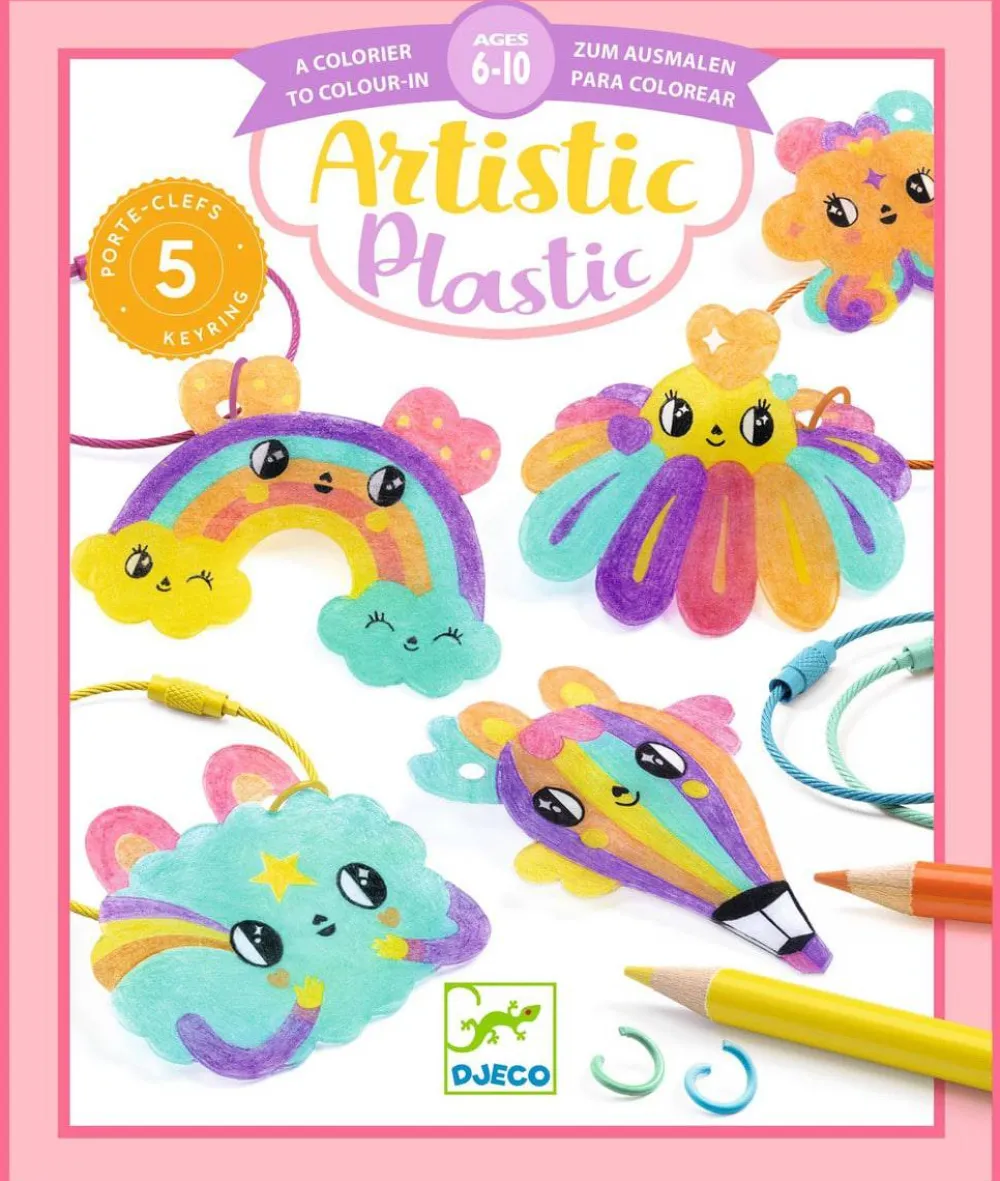 Djeco Artistic llaveros Kawaii ·*Niños Kit De Manualidades